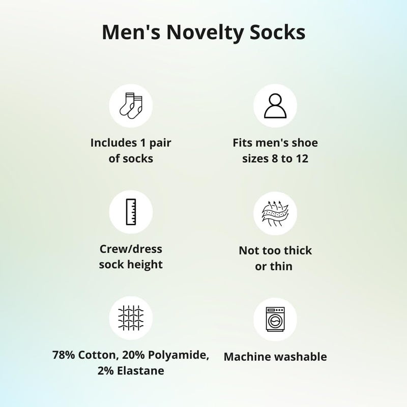 tiemart Men's Socks, Fits Men's Shoe Sizes 8-12 - Image 3